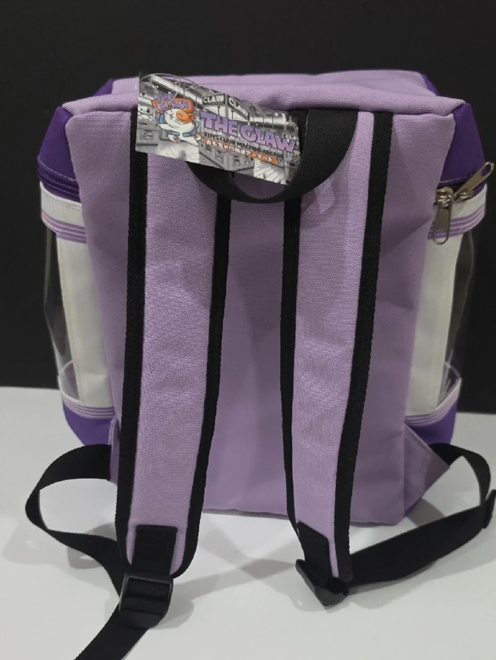 THE CLAW-Kids Purple Clear Window Backpack